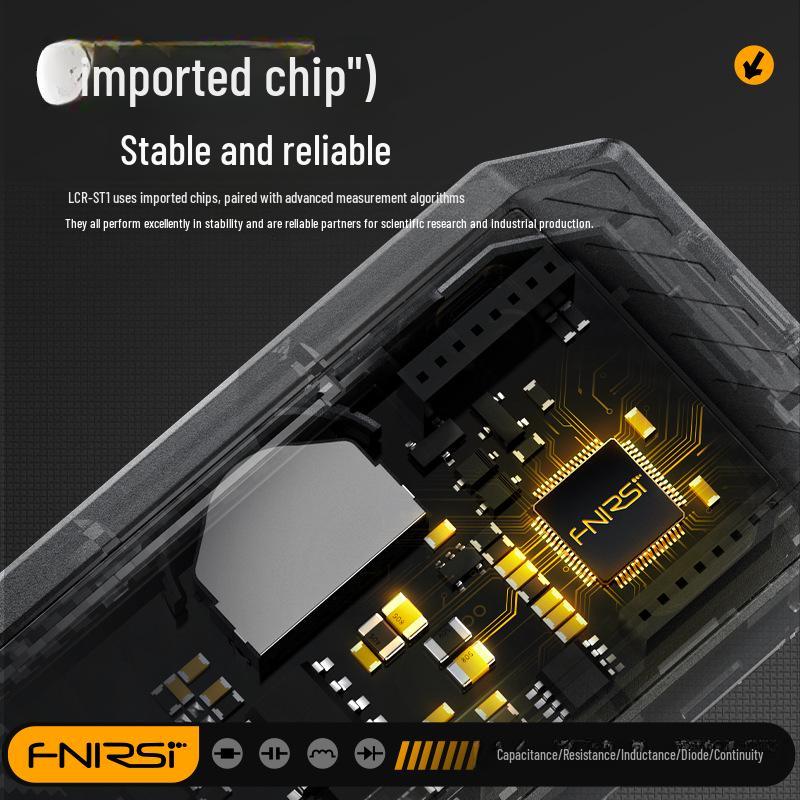 FNIRSI LCR-ST1 Digital Tweezers: Resistance, Inductance, Capacitance Multimeter with Patch Clip