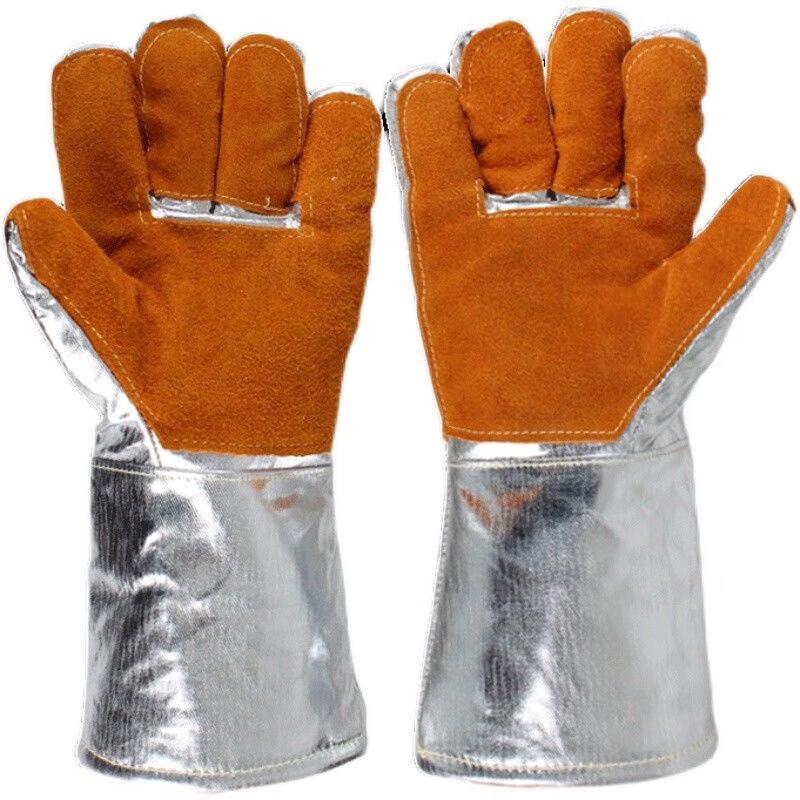 

Aluminum Foil Heat Resistant Safety Gloves