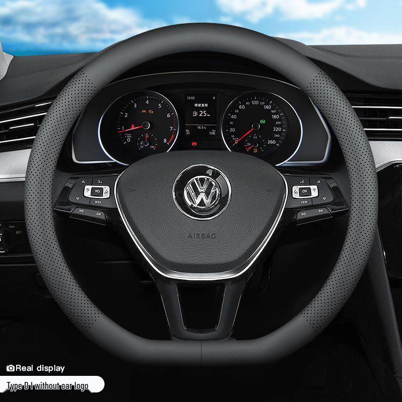 Volkswagen Steering Wheel Cover for Sagitar, Tayron, Passat, Tiguan, Lavida, Bora, Touareg, and Magotan Models.