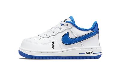 Air Force 1 LV8 Slip Resistant Low Top Skateboard Shoes White Blue Infant And Toddler DO3808-100