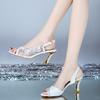 New High-heeled Women's Sequined Sandals with Elegant Style