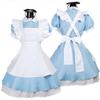 Alice Fantasy Země Zázraků Modré Světlo Zvuk Lolita Služebná Šaty Halloweenské Služebná Šaty Služebná Šaty Výkonnostní Šaty