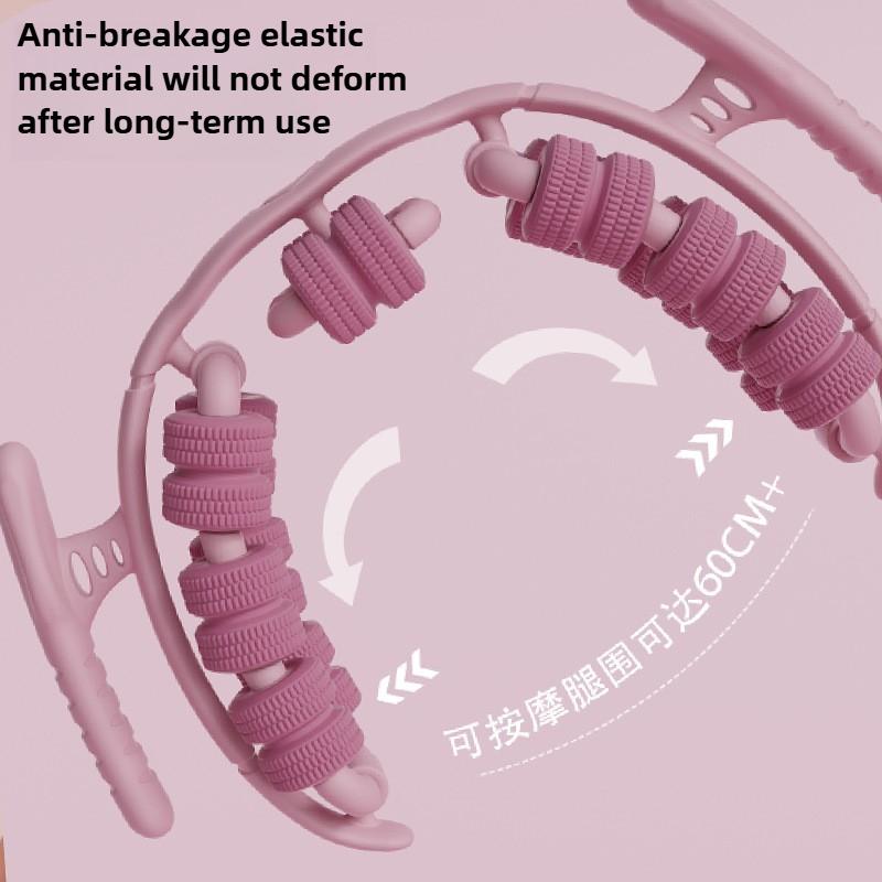 360° Massage Roller Dual Row Leg Slimming Clamp Hand Massager Simulator For Waist Leg Arm Buttocks Muscle Relaxation Health Care