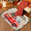 VIKAMA Vintage Truck Gift Christmas Doormat Non-Slip Washable Entrance Rug Indoor Outdoor Winter Holiday Home Decor
