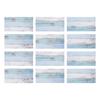 4/12 buc. Autocolant pentru faianta din lemn albastru, autoadeziv, impermeabil, PVC, decor baie