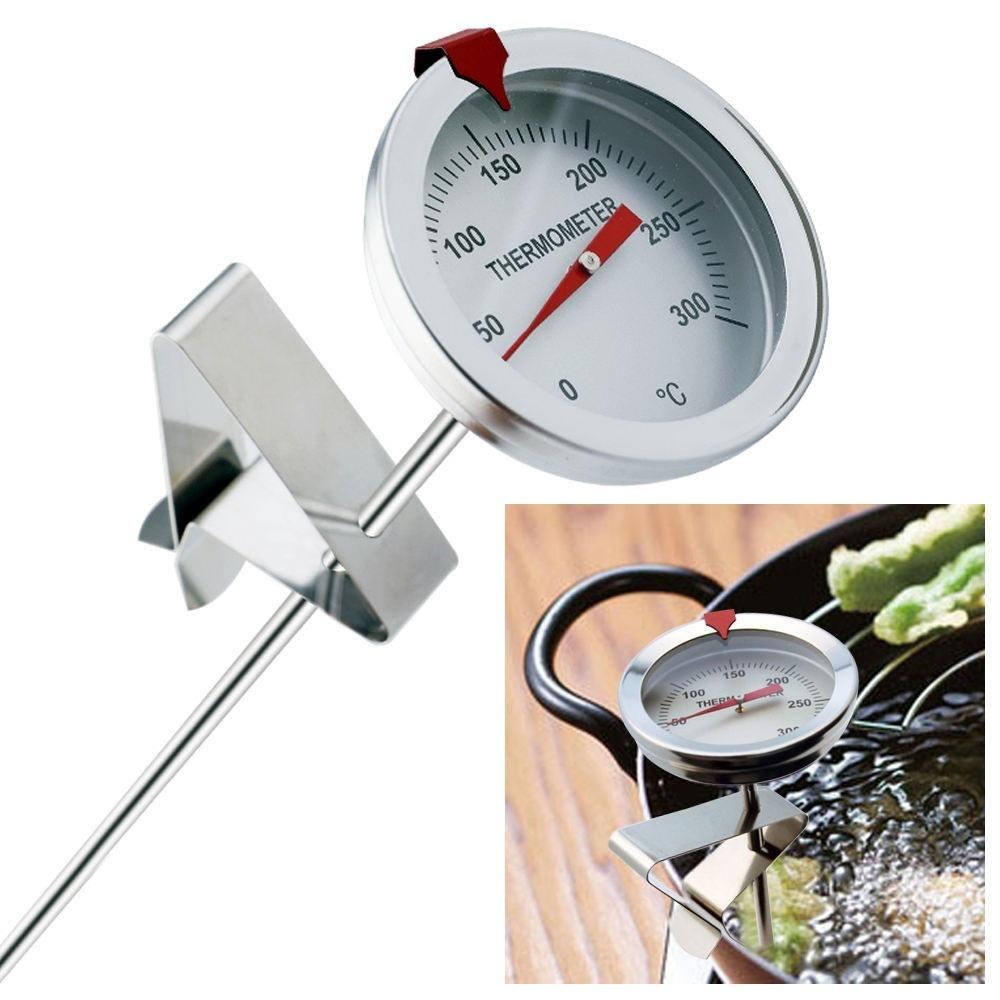 Stainless Steel Frying Oil Fryer Thermometer Fried Long Handle Deep Fry Kitchen Tools Household Supplies Gadgets
