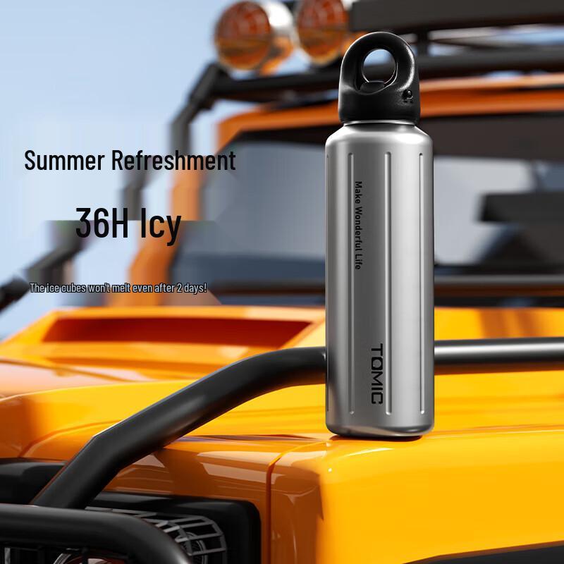 TOMIC 600ml 316 Stainless Steel Quick-Open Vacuum Flask