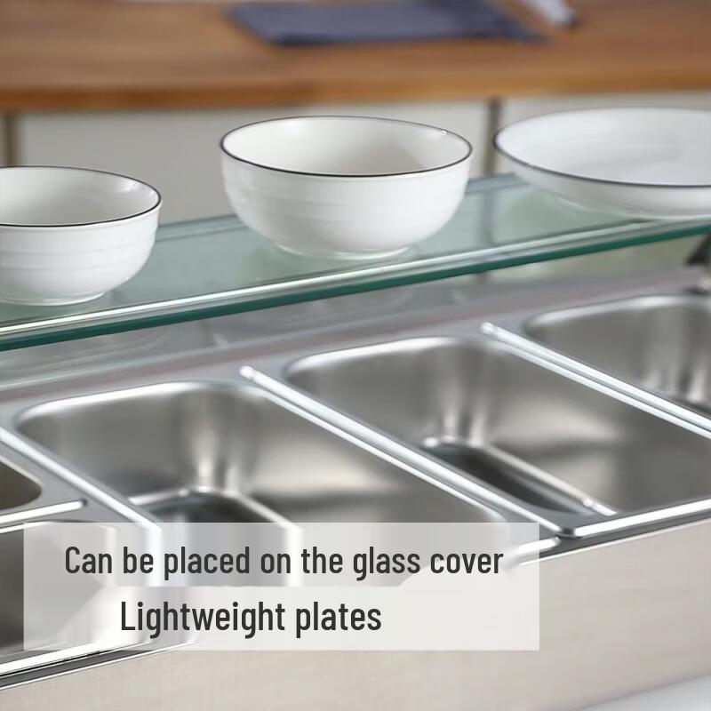 Yunduo Commercial Stainless Steel Food Warmer with Glass Cover