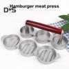 Burger Press Patty Maker Aluminum Alloy Hamburger Fish Patty Press Mold for Meat Beef Veggie Burger Grill BBQ Kitchen Tool