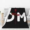 Custom Sofa Fleece Depeche Cool Mode Heavy Metal Rock Band Throw Blanket Warm Flannel Blankets for Bedroom Home Sofa Quilt