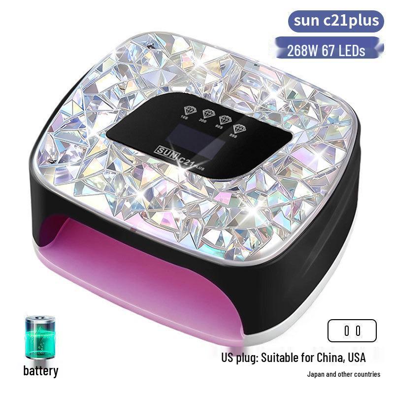 256W High Power UV/LED Dual Light Nail Curing Lamp