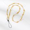ins acrylic mixed color long neck mobile phone chain color portable oblique span chain mobile phone case hanging chain