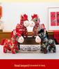 Zodiac Year of the Horse Koi Floral Plush Doll Ornament - New Year Gift