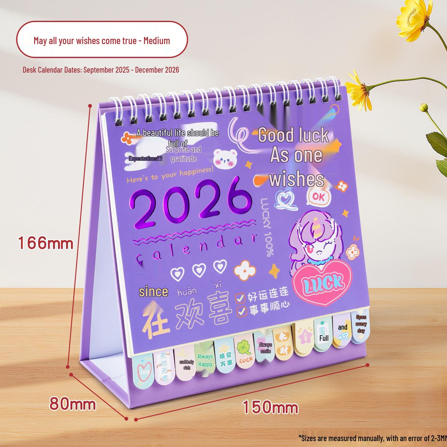 

Креативный милый мультяшный настольный календарь: Мини Ежемесячное Настольное Украшение для Нового Года для Офисного Использования