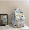 Schoolbag Japanese cute girl milk whirring mini backpack female Korean version dopamine plaid cartoon small bar pain bag