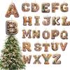 Child Safe Acrylic Christmas Letter Ornament Gingerbreads Homes Decors For Car Homes Decoration Holiday Party Accessory