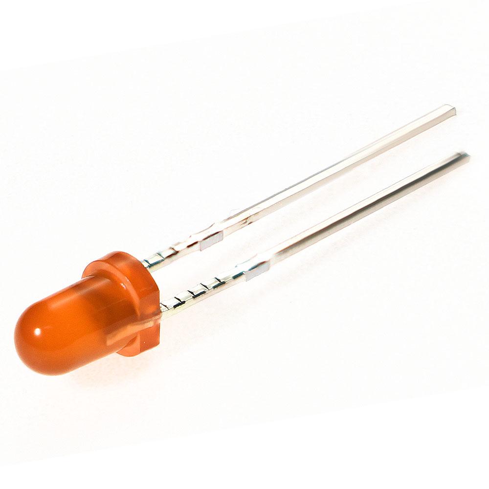 

50-200 ШТ. 3 мм F3 Світлодіодний світлодіодний діод Асорті комплект червоний/зелений/синій/жовтий/помаранчевий/білий DIY електронні лампи 50pcs-Orange