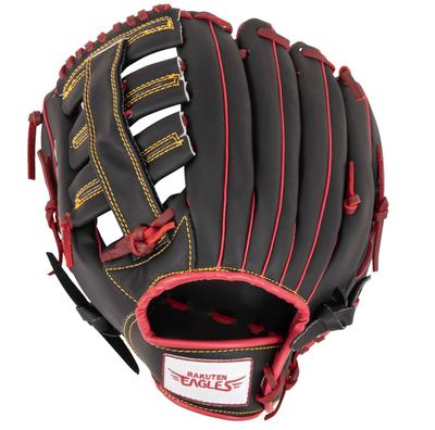 Rakuten Golden Eagles x GP Gant de lancer de baseball, Softball, Général, Polyvalent, 12,5 pouces, Noir/Orange, Gantier
