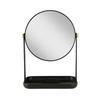 5X 1X Dual Magnification Makeup Mirror with Accessory Tray Phone Holder 360 Degree Rotation Crystal Clear Reflection Vanity