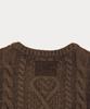 Sseomweeobeoteo Papa Wool Cable Knit - Brown