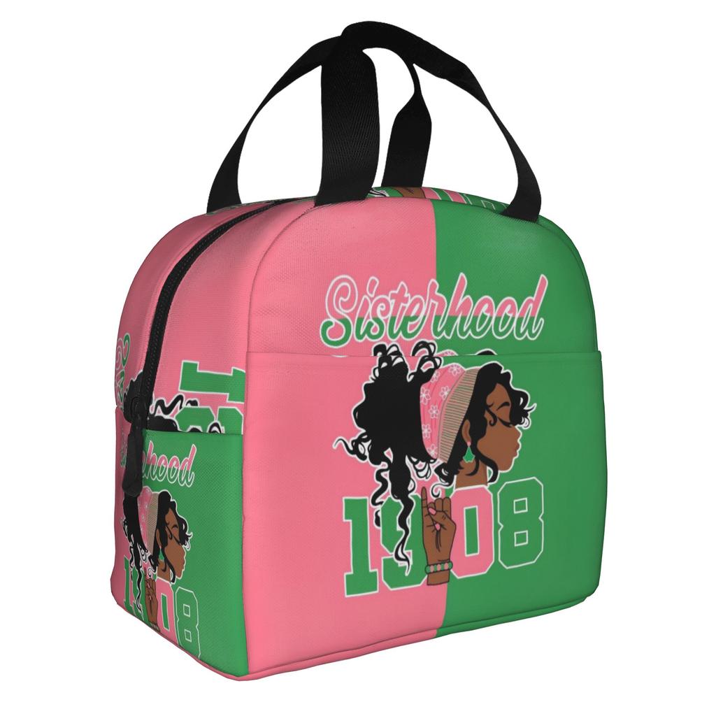 AKA The First Historically African Sorority Thermal Insulated Lunch Bag Lunch Container for Outdoor Picnic Storage Food Box