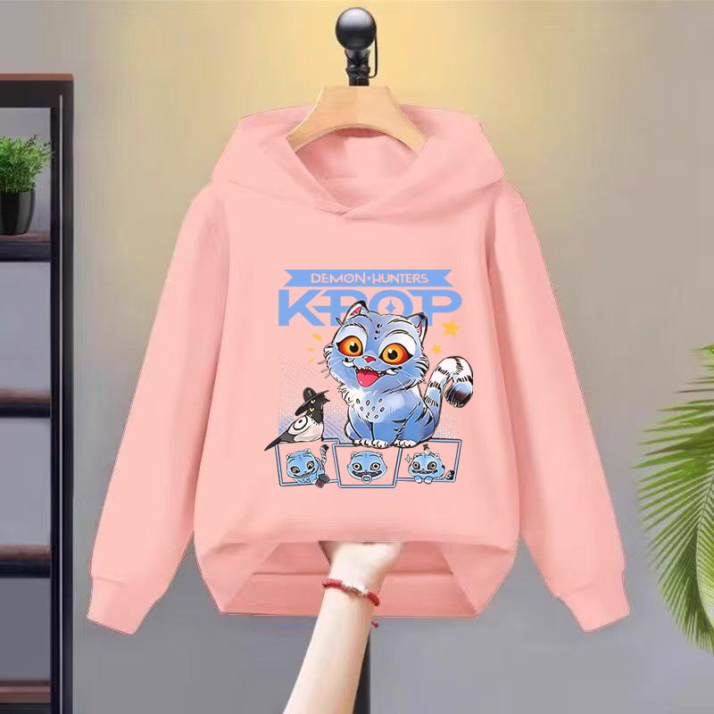 Kpop Hexenjagd Kinderbekleidung, einschließlich Herren- und Damen-Frühlings- und Herbst-Hoodies und modische Sweatshirts 2025yeas