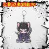 Anime Naruto Portachiavi in acrilico Accessori Naruto Uzumaki Portachiavi Cartoon