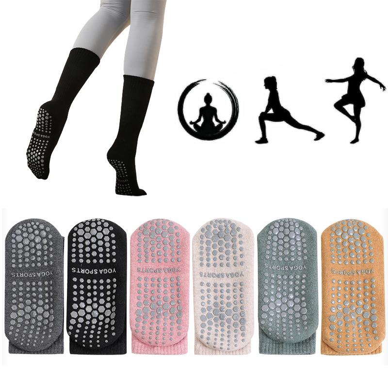 Yoga Stockings Nonslip Cotton Pilates Breathable Sweatabsorbent Floor Socks