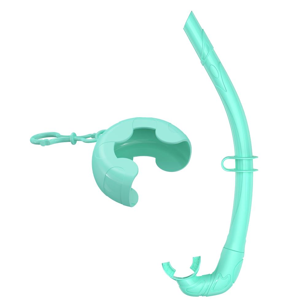 Soft Silicone Diving Snorkel Portable Foldable Easy-Breath Wet Scuba With Storage Case for Freediving Spearfishing Swimming