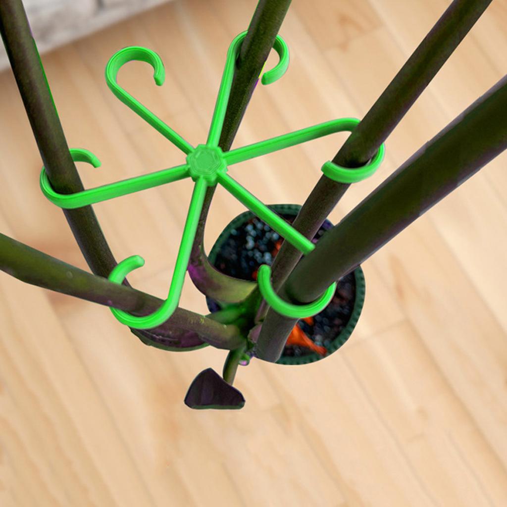 4Pcs Plants Stem Support Black/Red/Green Plastic Trellis Easy Installation Vine Plants Trellis for Indoor and Outdoor Plants