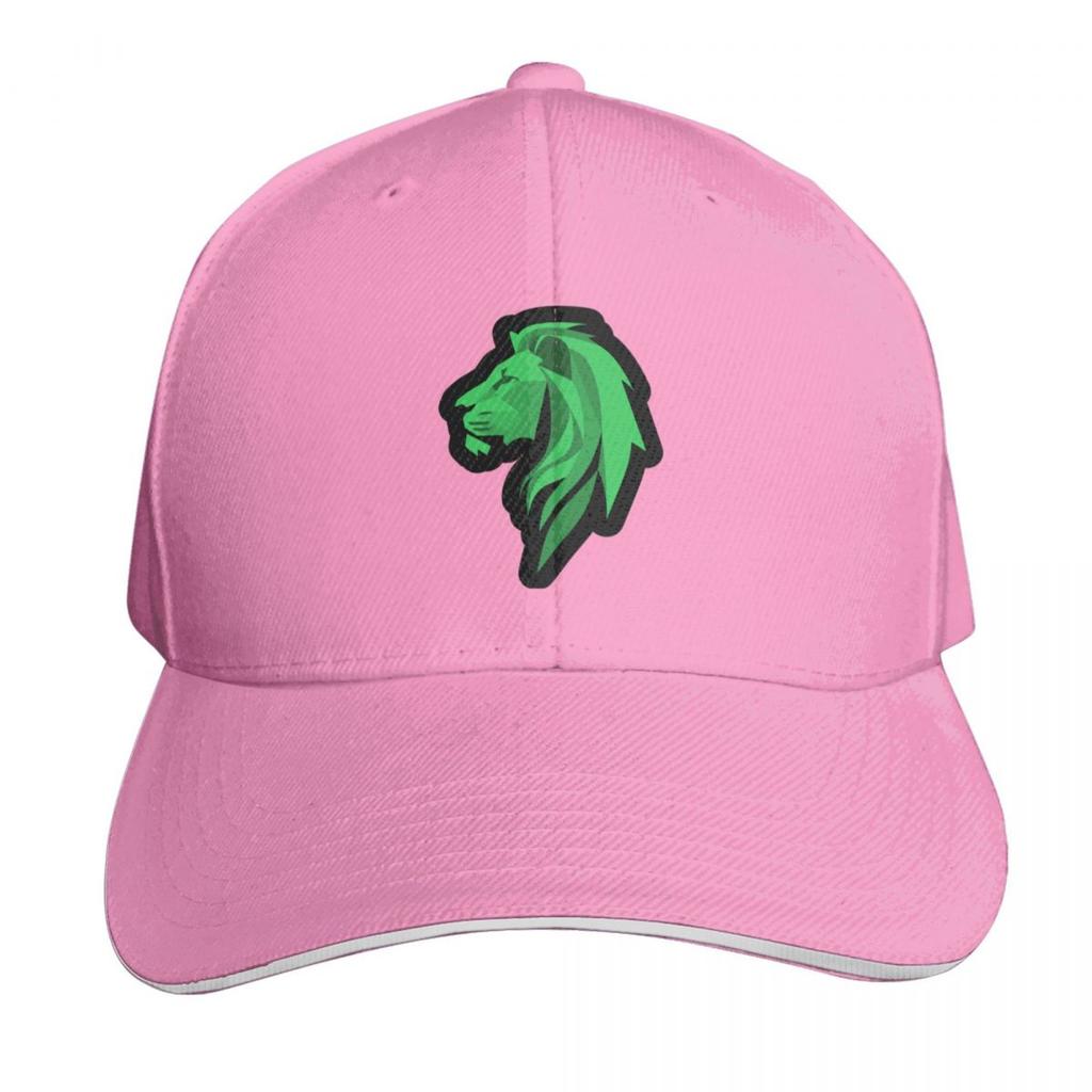 Lion head in green Stylized Baseball Cap golf hat genuine Thermal Visor Sunhat custom caps Womens Hats For The Sun Unisexs