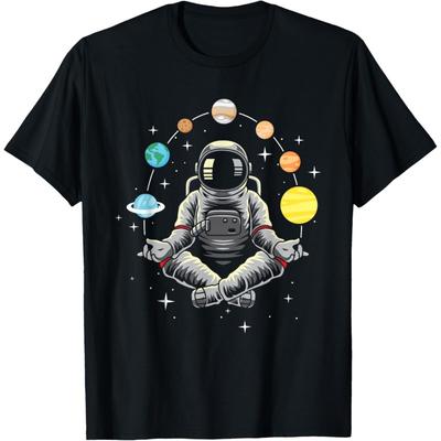 Meditujący Astronauta - Kosmiczny Człowiek Astronom Kosmos Koszulka