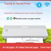 Kuaier A4 Inkless Bluetooth Thermal Printer for Tattoo Paper and Labels