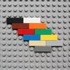 100PCS 63864 Dimension 1x3 Blocks Flat Tile MOC Assemble Particles Smooth 1*3 Construction Bricks DO IT YOURSELF Learning Creativity Toy ideal for