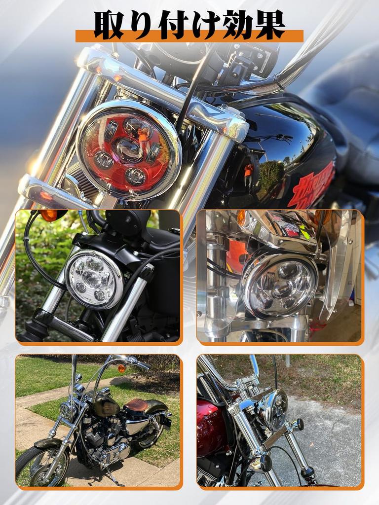 5,75" LED Scheinwerfergehäuse Eimer 5,75" Motorradscheinwerfer Schale Scheinwerferabdeckung Rund für Harley