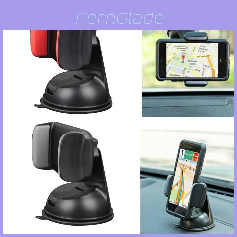 Universal Car Phone Holder With Suction Cup And 360-degree Rotating Gel Base For Navigation