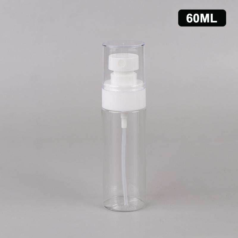 

30/60/100/120Ml Spray Bottle Travel Dispenser Empty Transparent/Black Makeup Alcohol Ultra-Fine Mist Face Hydration Portable 60ml прозрачный