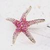 Broche Étoile de Mer Diamant Alliage Écologique: Accessoire de mode polyvalent pour femmes