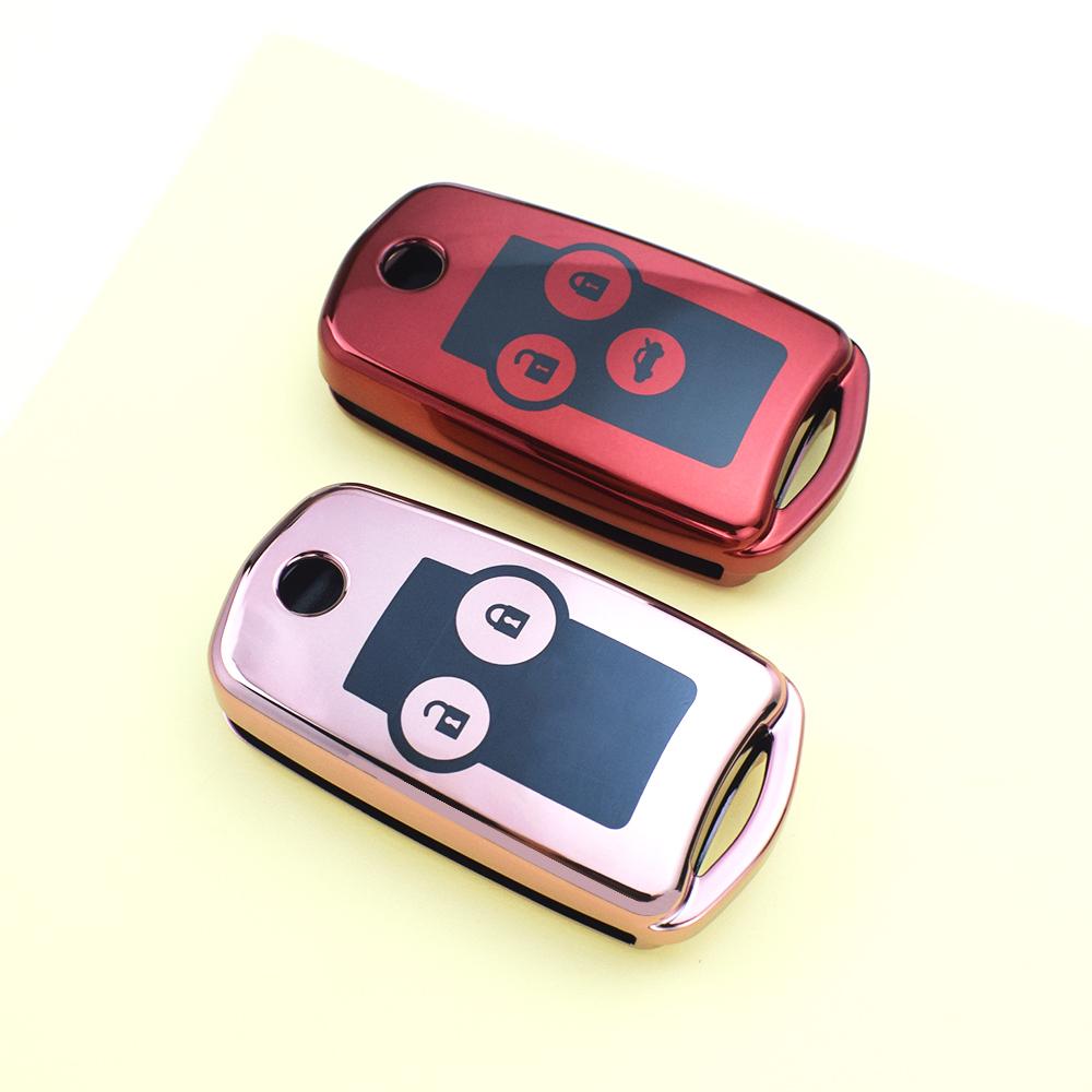 Fashion TPU 2/3 Buttons Shell Fob Holder Protector For Honda Fit Odyssey CRV City Accord Flip Key Case Cover Accessories