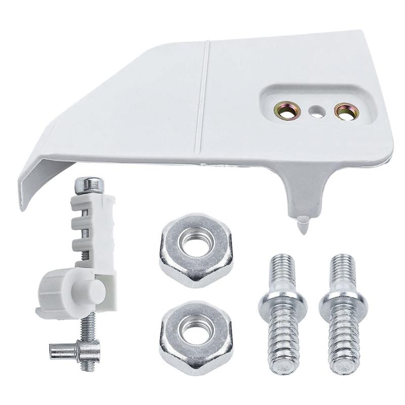 Practical Chain Sprocket Cover with Adjuster Tensioner Stud Nut Chainsaw Replacement Kit for 017 018 MS170 MS180 MS210