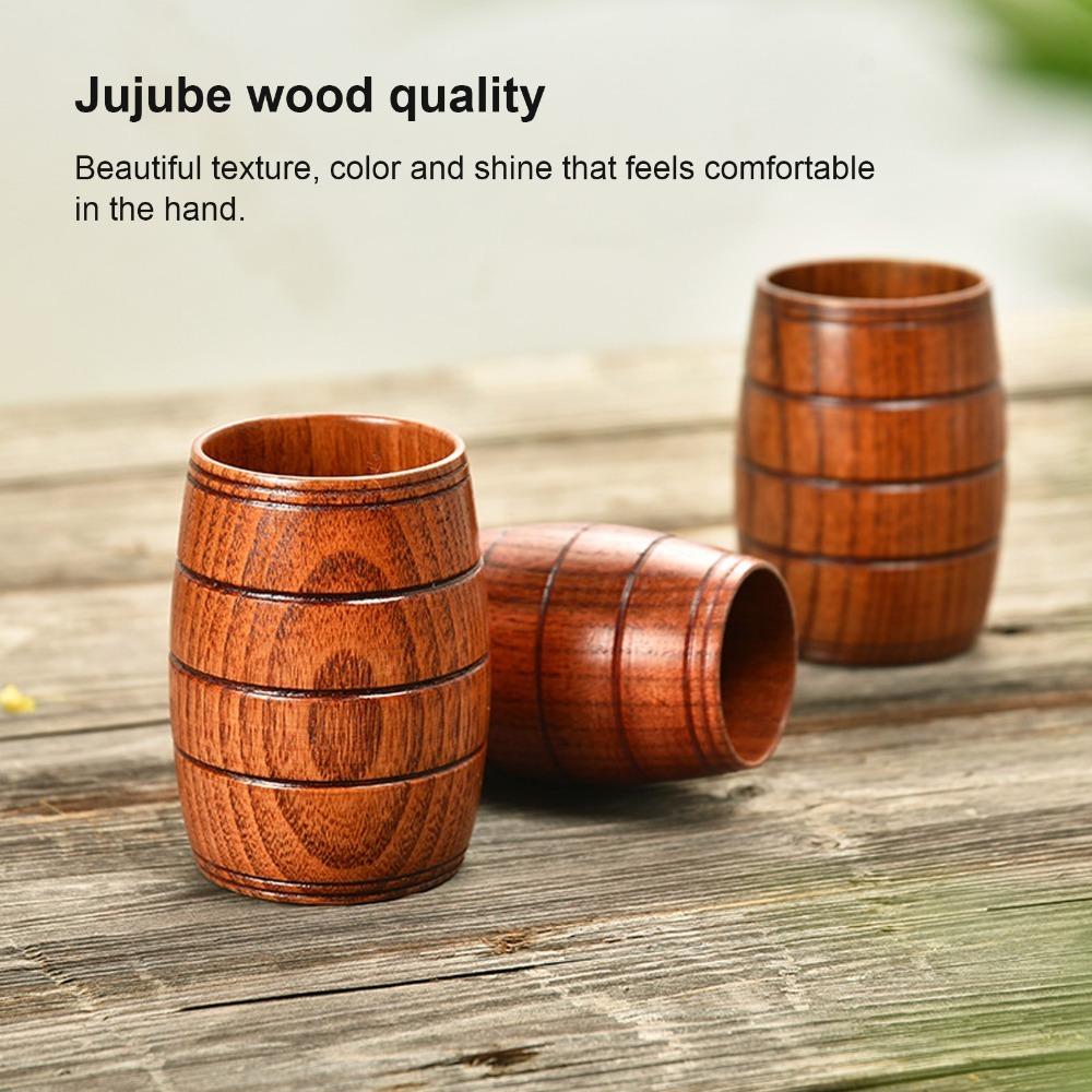 Wood Milk Cup Smooth Drink Cup Lightweight Restaurant Mug Hotel