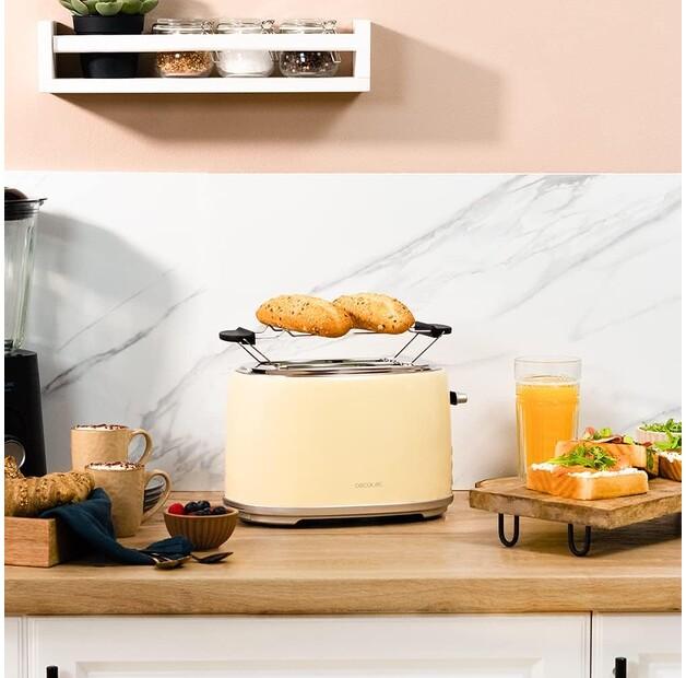 Тостер Cecotec 03232 Toast & Taste Retro 1000 beige