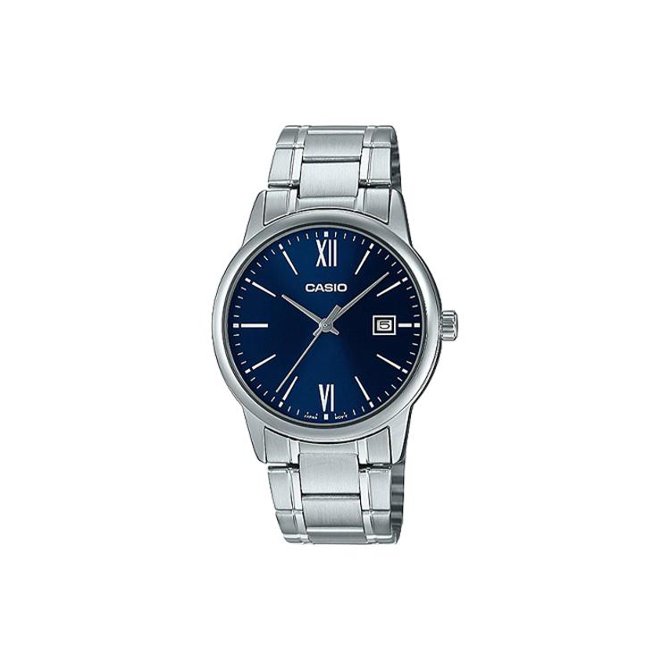 CASIO Men Standard Series Blue Watch MTP-V002D-2B3 MTP-V002D-2B3 Dark Blue Watch Dial