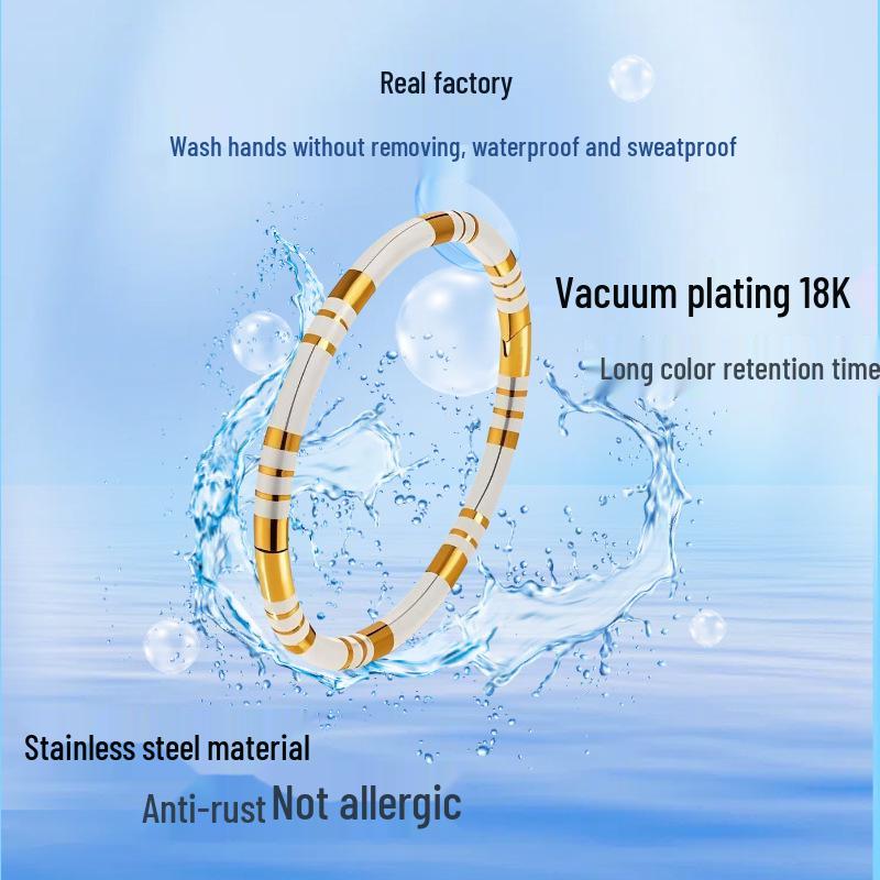 European & American Stainless Steel Women's Titanium Bracelet - Colorfast, Niche Fashion, High-End Feel