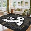 Korn Design Crystal Velvet Rug Soft Decorative Mat for Bedroom Entrance