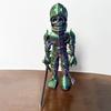 3D Printed Skeleton Knight Figurine Movable Joints Halloween Spooky Skeleton Warrior Articulated Skeleton Soldier Model Toy Desktop Decoration