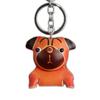 First Layer Cowhide Creative Puppy French Dog Pendant Bag Pendant Accessories Car Zodiac Keychain Gifts