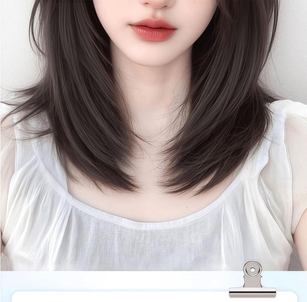 Women's Clip-In Top Layer Wig with Free Shipping - Thickening, Volumizing, Fluffy Collarbone-Length Hair Replacement