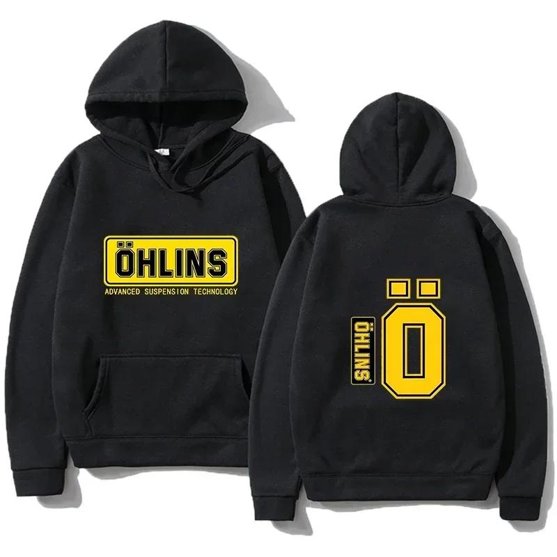 Autumn and Winter Warm Hoodies Motorcycle Sports Racing Ohlins Long Sleeve Warm Sweatshirts Men's and Women's Hoodies Gift
