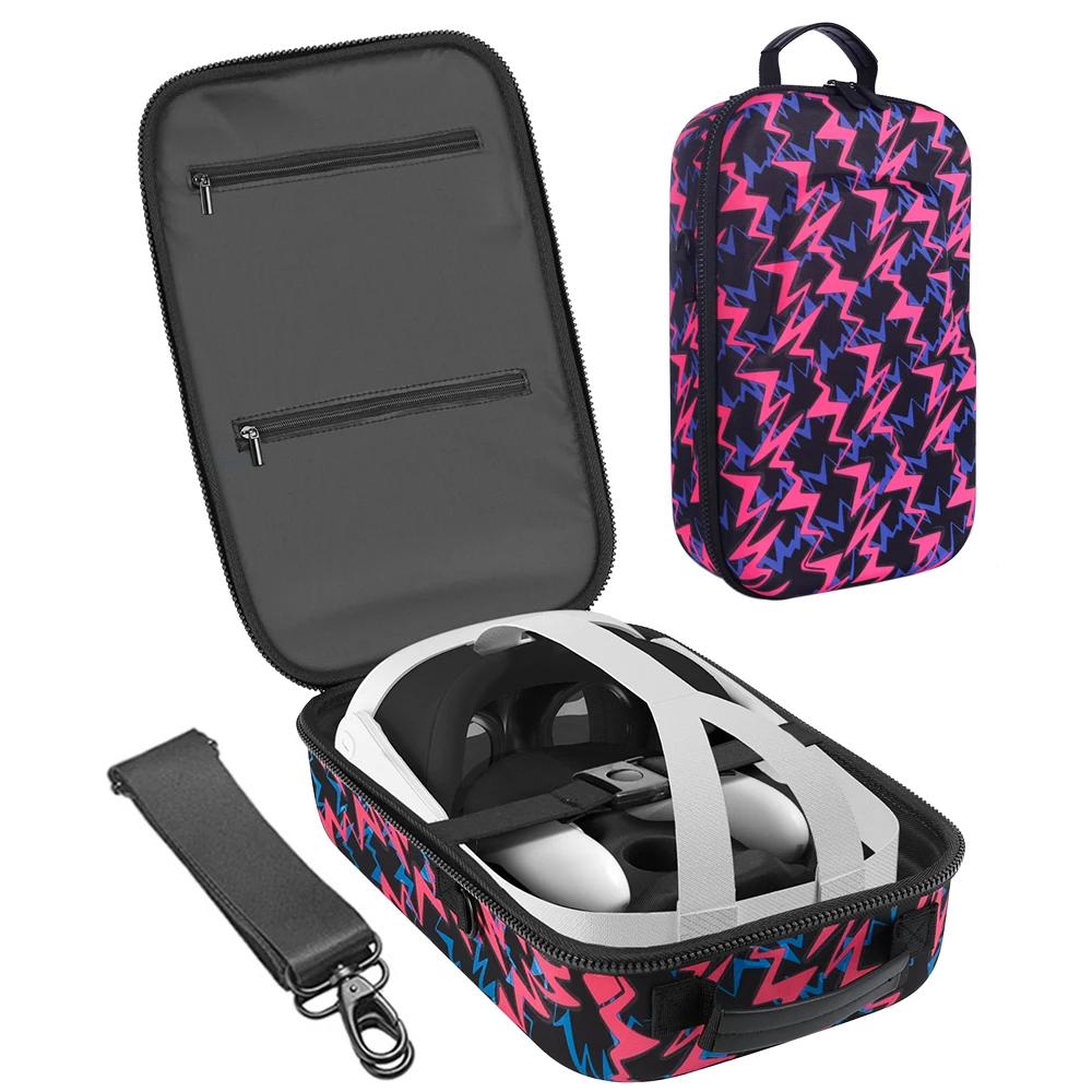 For Meta Quest 3 EVA Storage Bag Portable Box Travel Protective Carrying Case With Shoulder Strap for Meta Quest3 VR Accessories